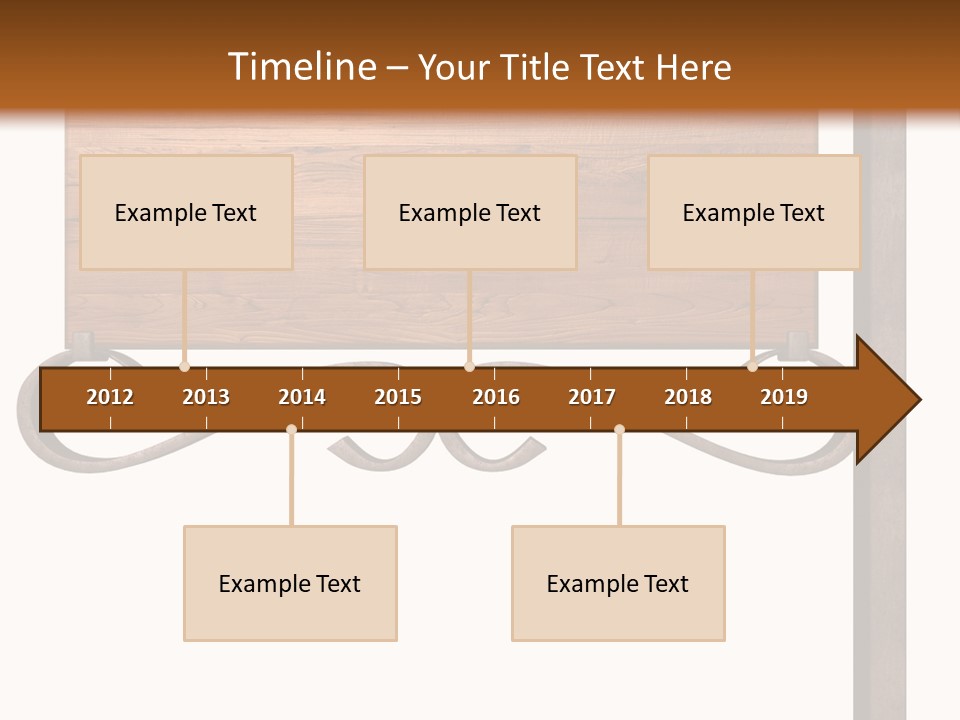 Frame Antique Copper PowerPoint Template