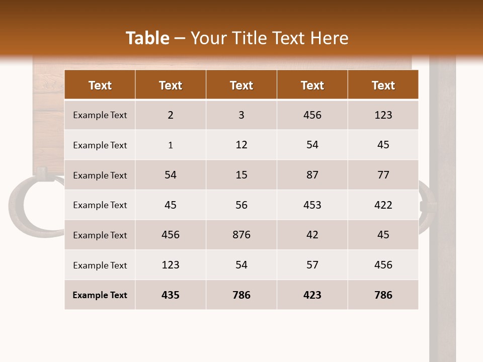 Frame Antique Copper PowerPoint Template
