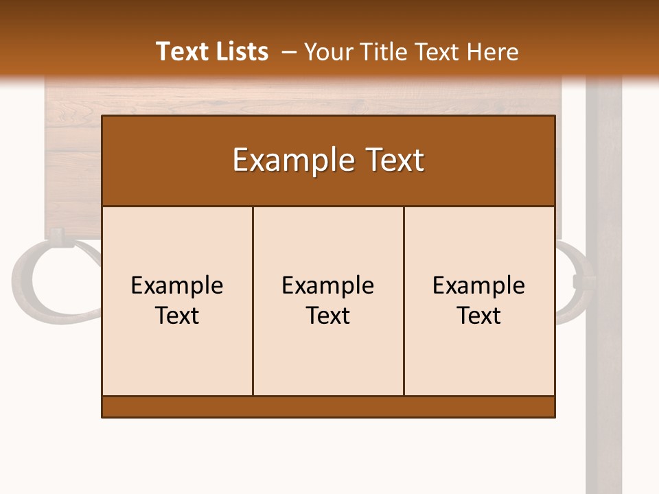 Frame Antique Copper PowerPoint Template