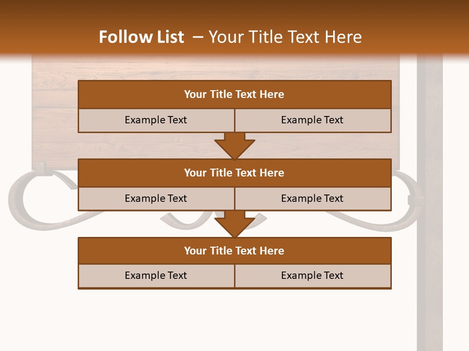 Frame Antique Copper PowerPoint Template