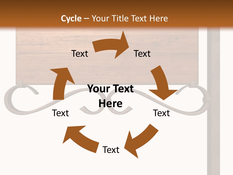 Frame Antique Copper PowerPoint Template