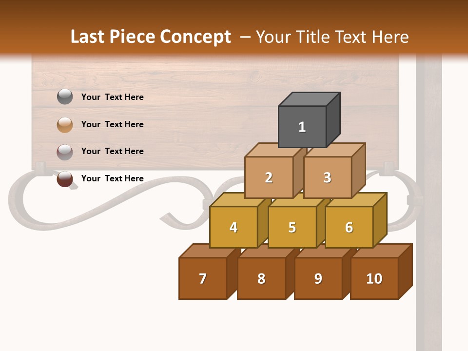 Frame Antique Copper PowerPoint Template