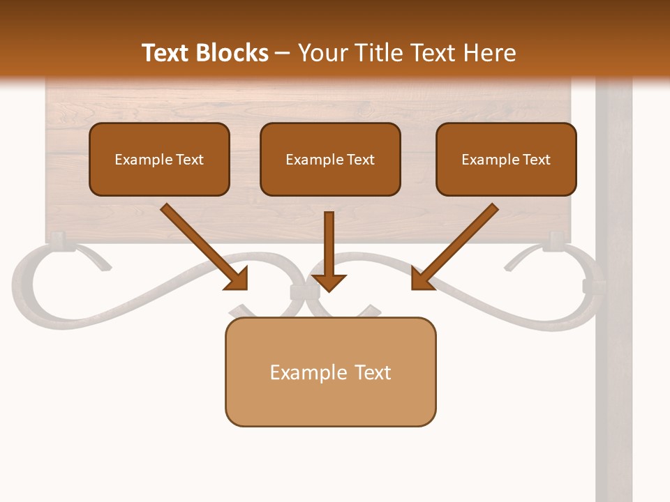 Frame Antique Copper PowerPoint Template