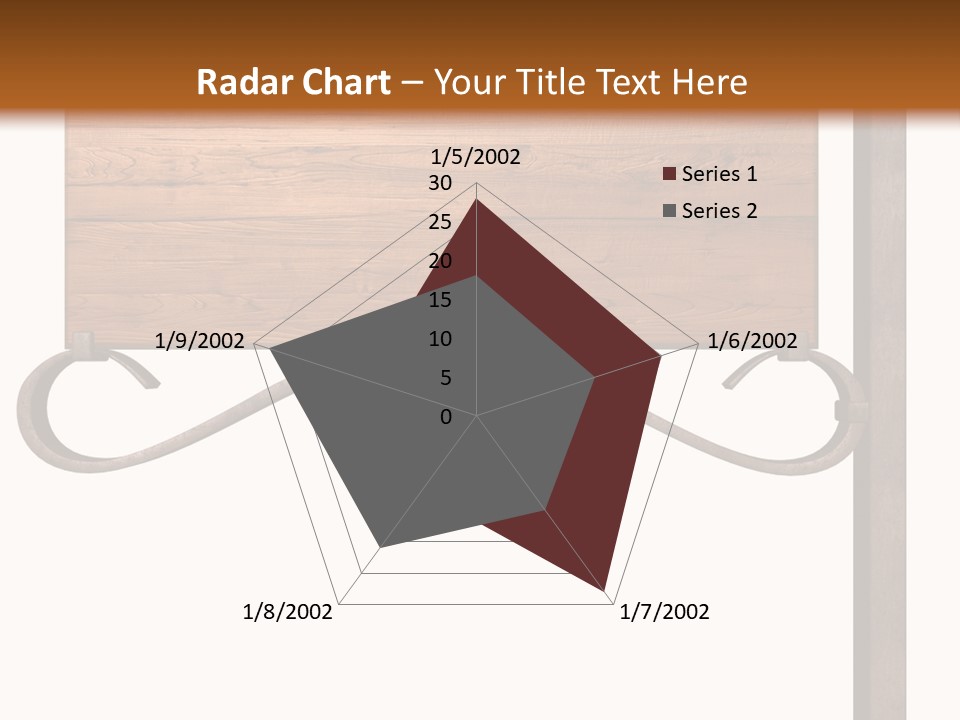 Frame Antique Copper PowerPoint Template