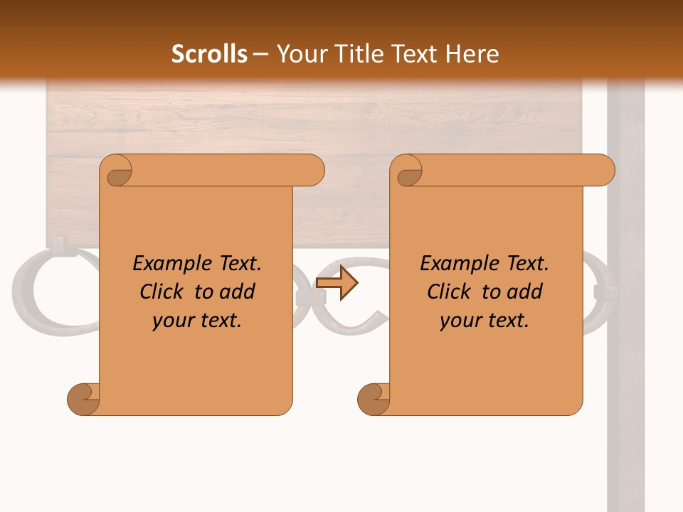 Frame Antique Copper PowerPoint Template