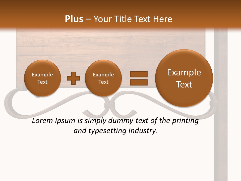 Frame Antique Copper PowerPoint Template