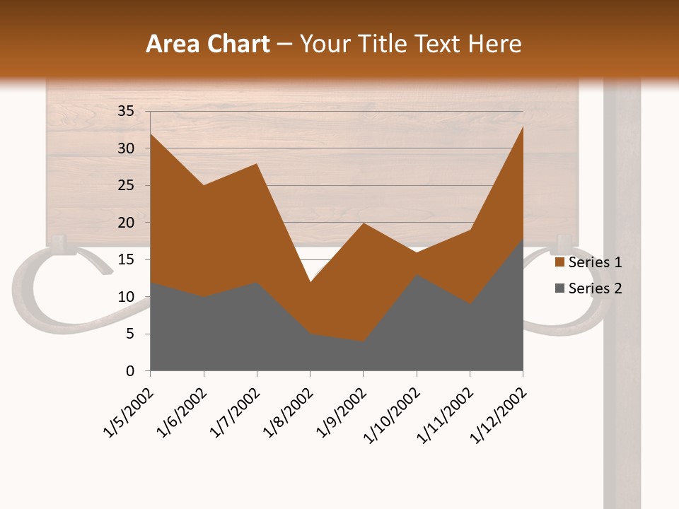 Frame Antique Copper PowerPoint Template