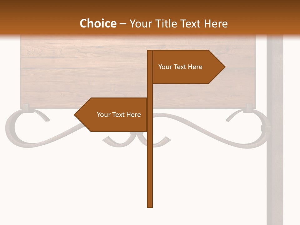 Frame Antique Copper PowerPoint Template