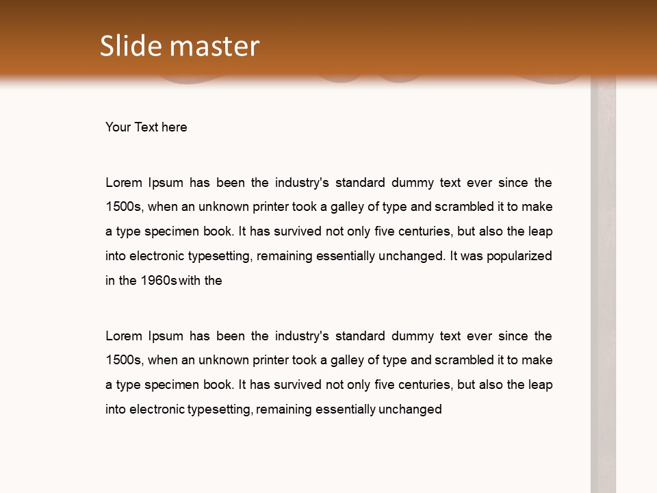 Signpost Message Rough PowerPoint Template