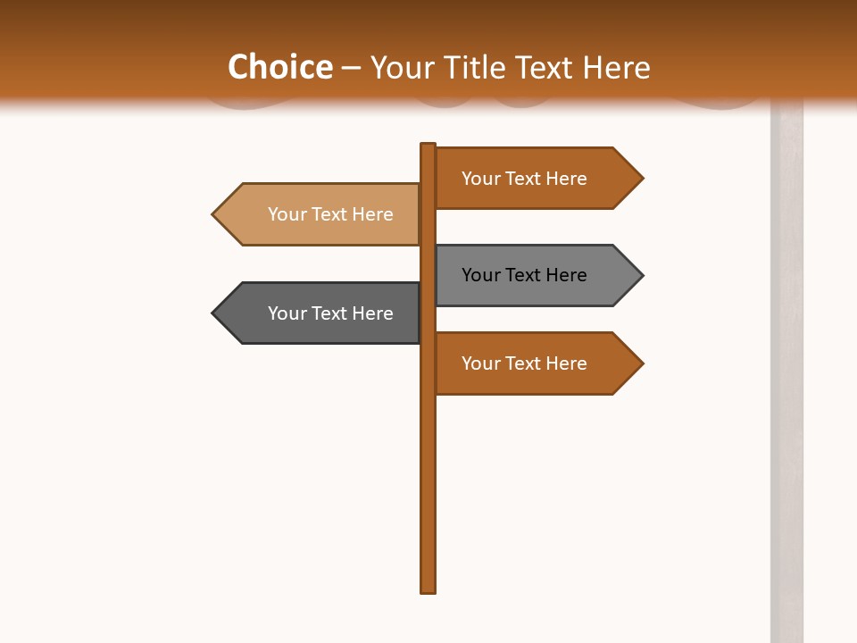 Signpost Message Rough PowerPoint Template