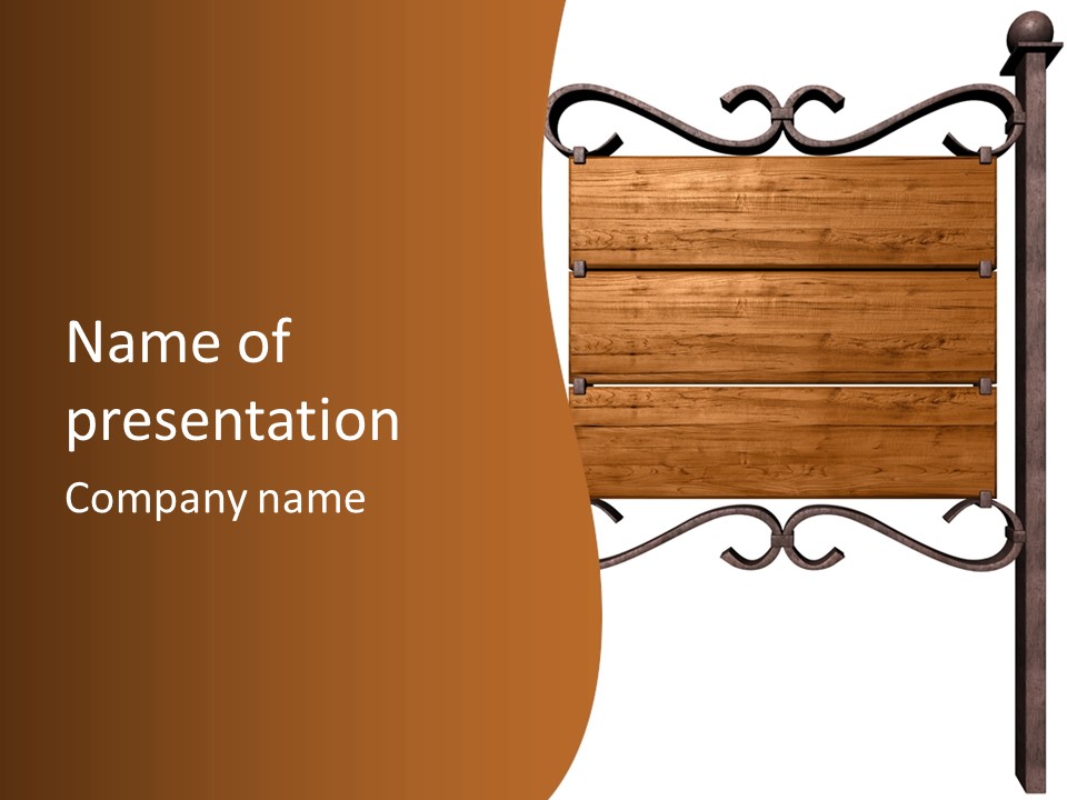 Hanging Copper Antique PowerPoint Template