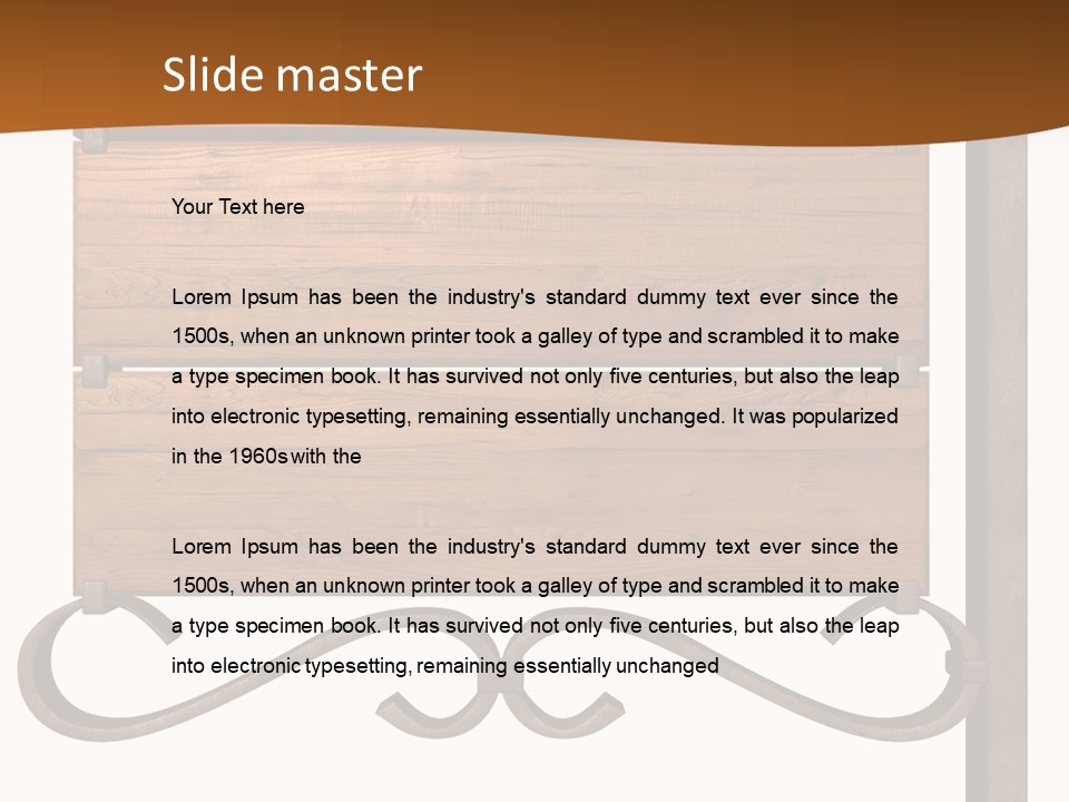 Hanging Copper Antique PowerPoint Template