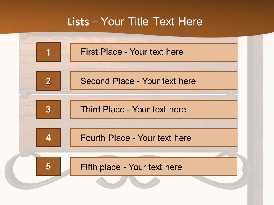 Hanging Copper Antique PowerPoint Template