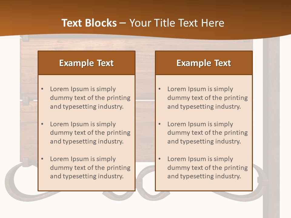 Hanging Copper Antique PowerPoint Template