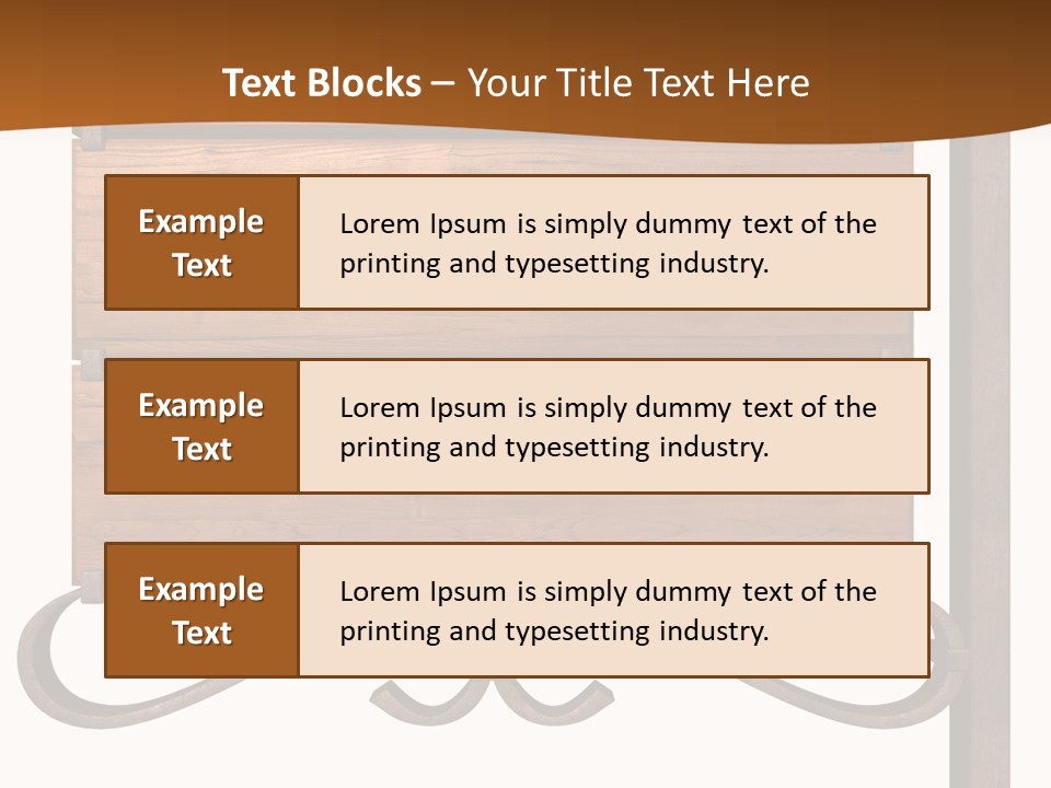 Hanging Copper Antique PowerPoint Template