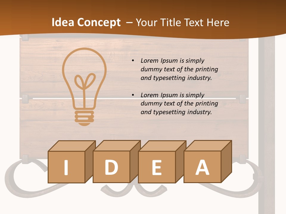 Hanging Copper Antique PowerPoint Template