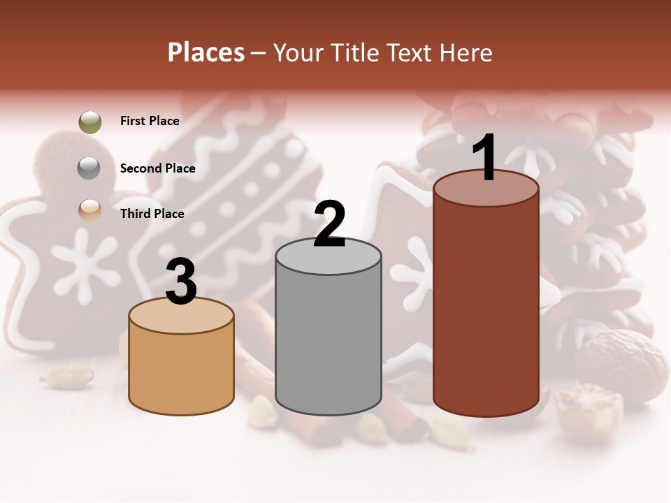 Traditional Christmas Decoration Cinnamon Stick PowerPoint Template