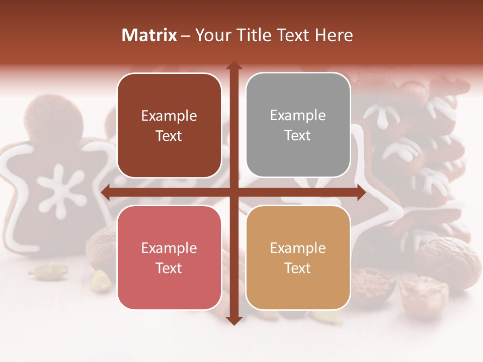 Traditional Christmas Decoration Cinnamon Stick PowerPoint Template