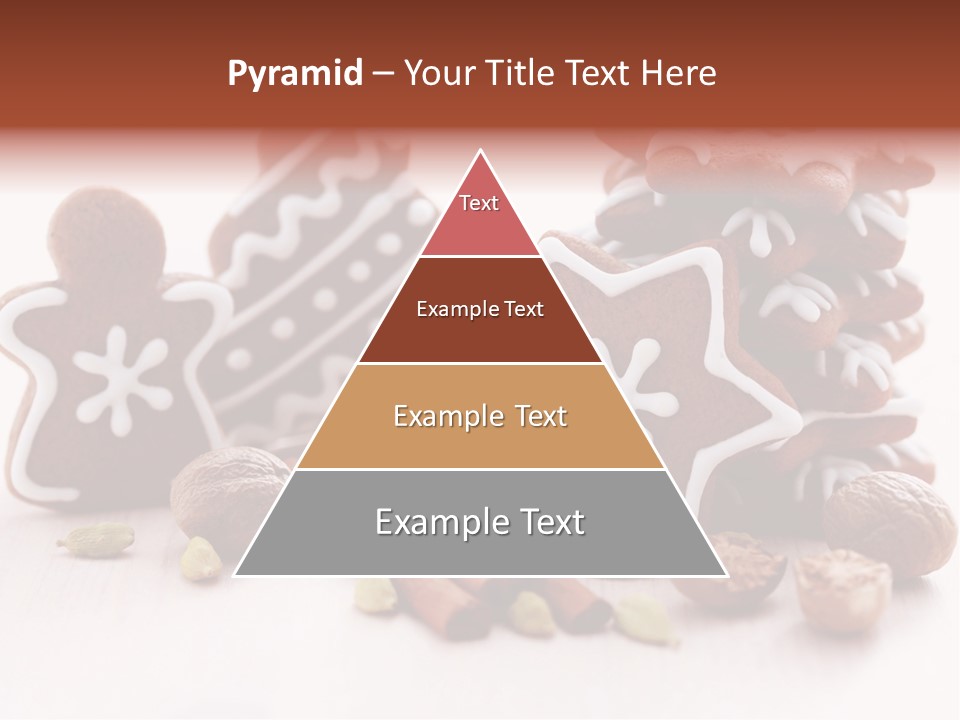 Traditional Christmas Decoration Cinnamon Stick PowerPoint Template