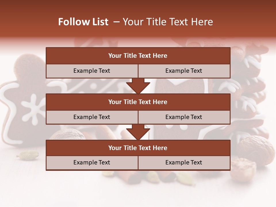 Traditional Christmas Decoration Cinnamon Stick PowerPoint Template