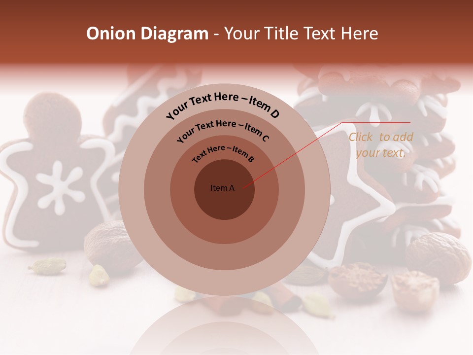 Traditional Christmas Decoration Cinnamon Stick PowerPoint Template