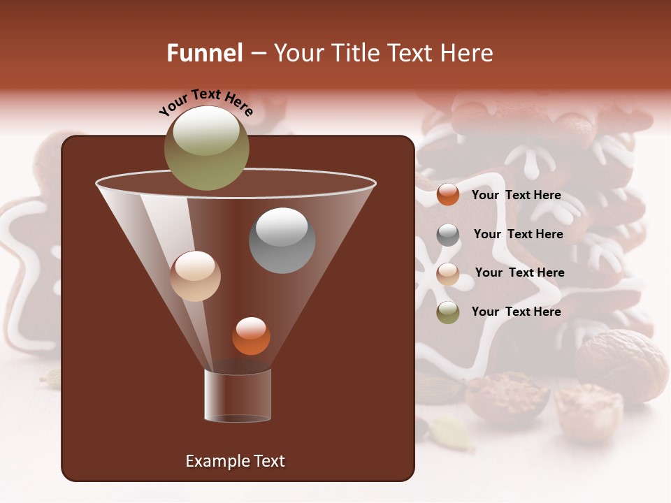 Traditional Christmas Decoration Cinnamon Stick PowerPoint Template