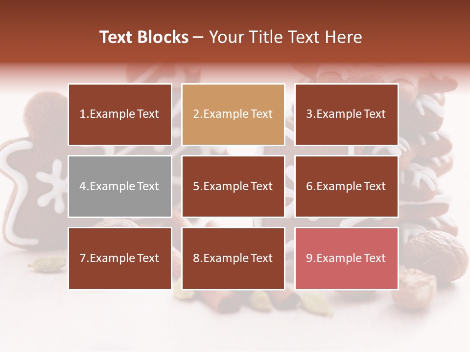 Traditional Christmas Decoration Cinnamon Stick PowerPoint Template