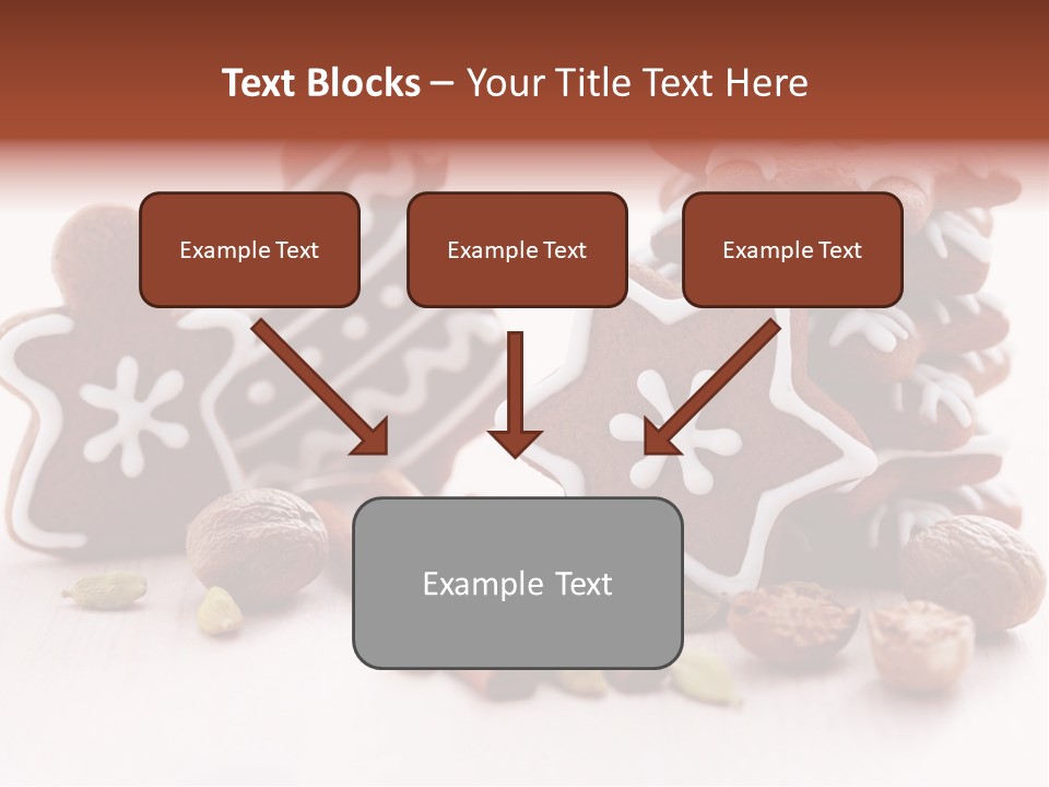 Traditional Christmas Decoration Cinnamon Stick PowerPoint Template