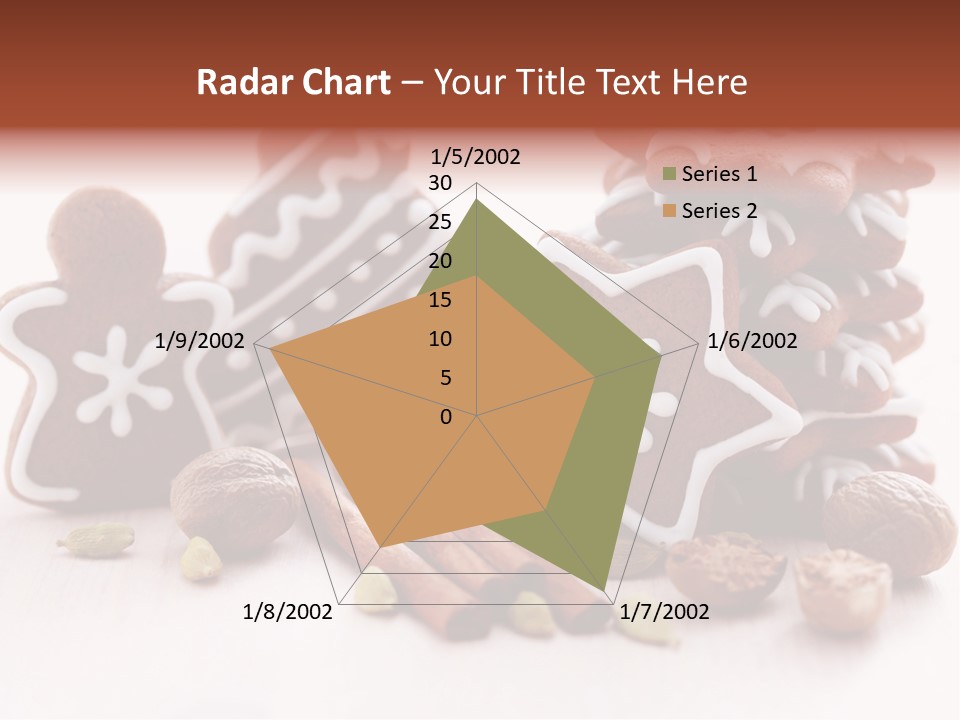 Traditional Christmas Decoration Cinnamon Stick PowerPoint Template