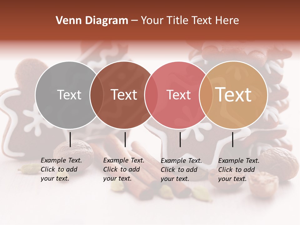 Traditional Christmas Decoration Cinnamon Stick PowerPoint Template