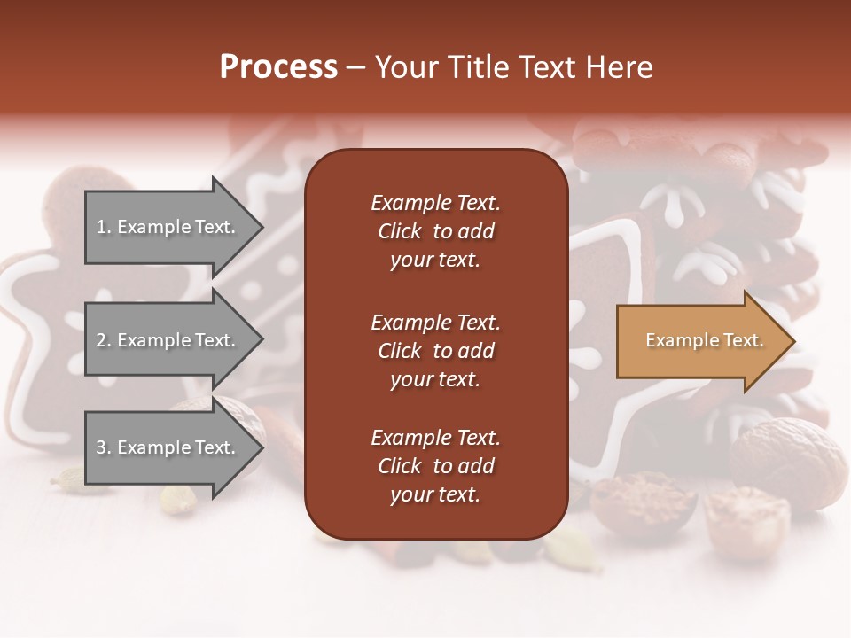 Traditional Christmas Decoration Cinnamon Stick PowerPoint Template