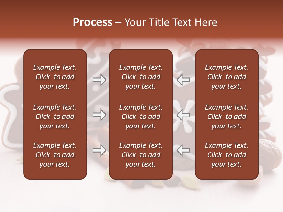 Traditional Christmas Decoration Cinnamon Stick PowerPoint Template