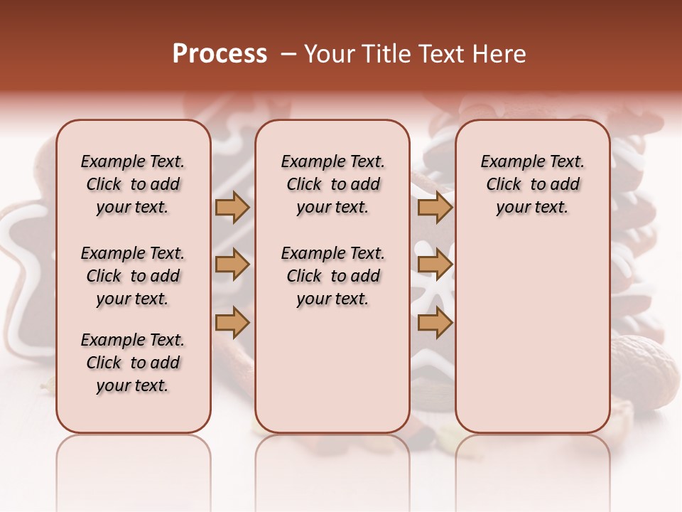 Traditional Christmas Decoration Cinnamon Stick PowerPoint Template
