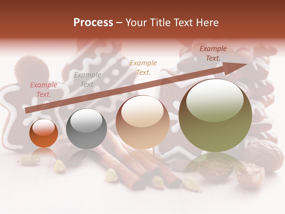 Traditional Christmas Decoration Cinnamon Stick PowerPoint Template