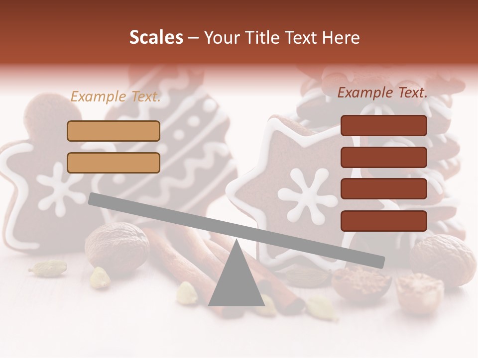 Traditional Christmas Decoration Cinnamon Stick PowerPoint Template