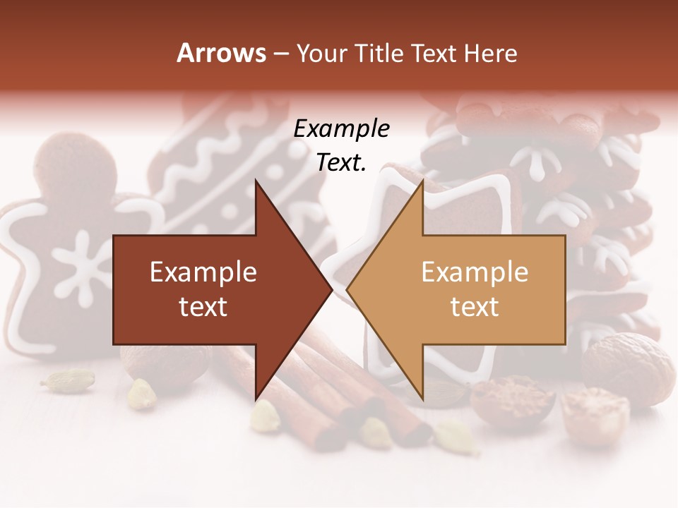 Traditional Christmas Decoration Cinnamon Stick PowerPoint Template