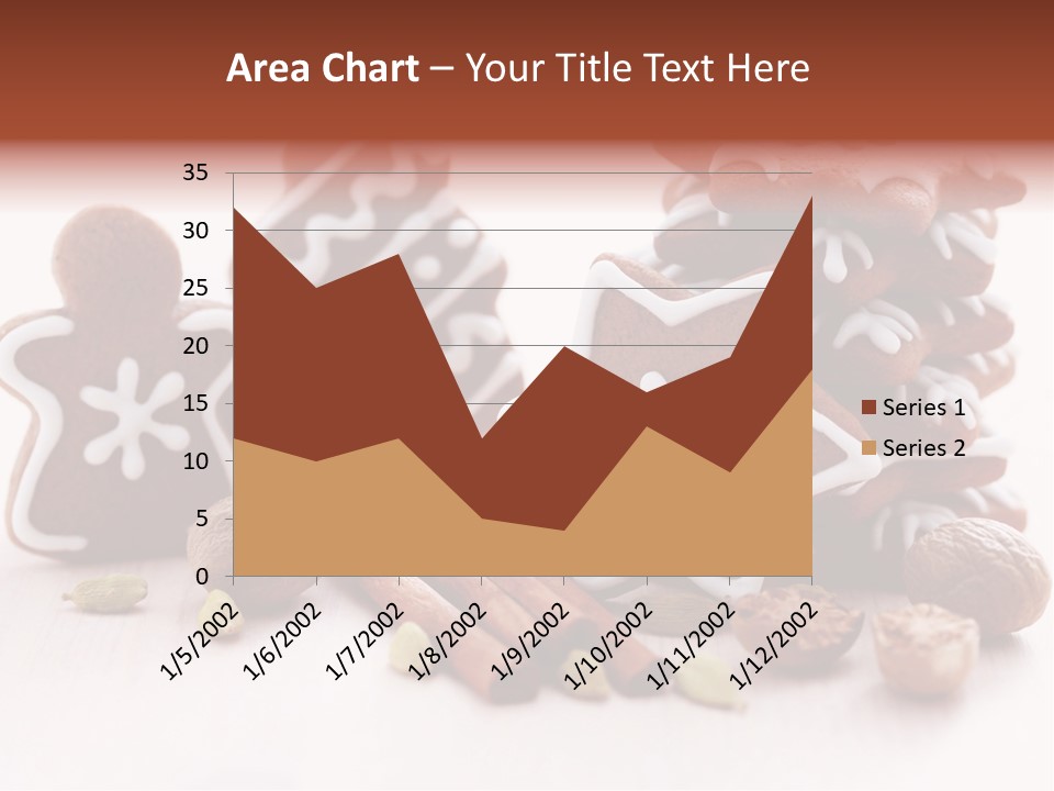 Traditional Christmas Decoration Cinnamon Stick PowerPoint Template