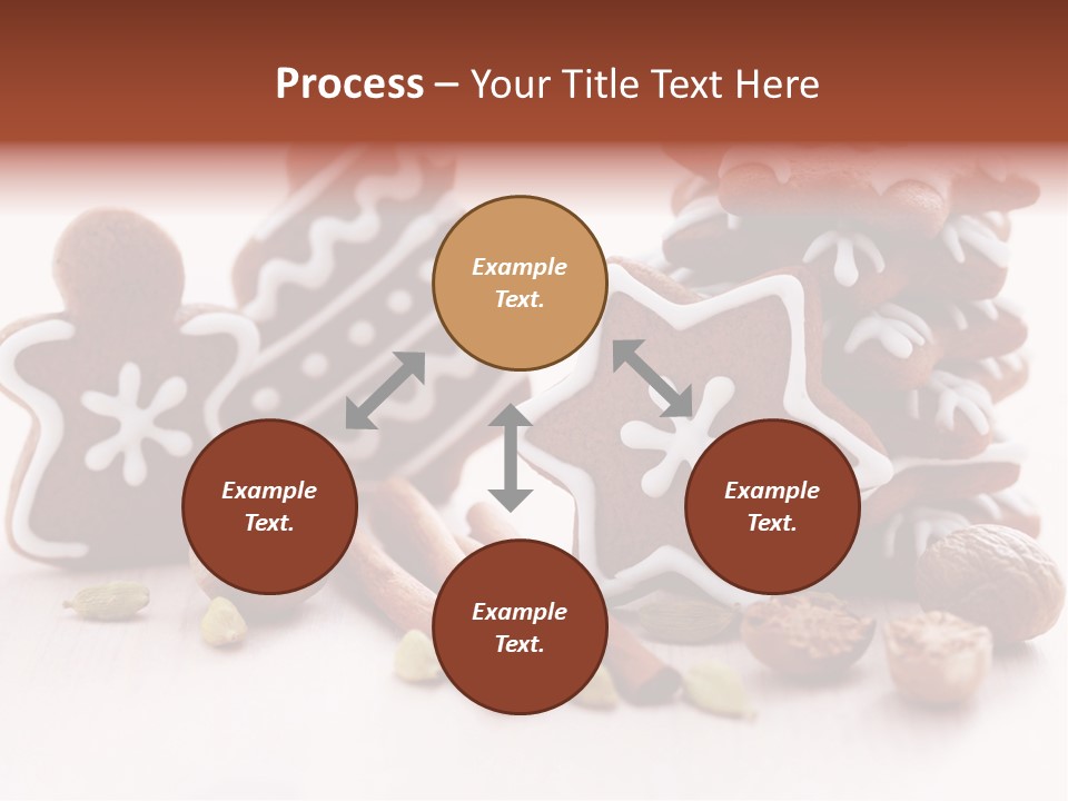 Traditional Christmas Decoration Cinnamon Stick PowerPoint Template