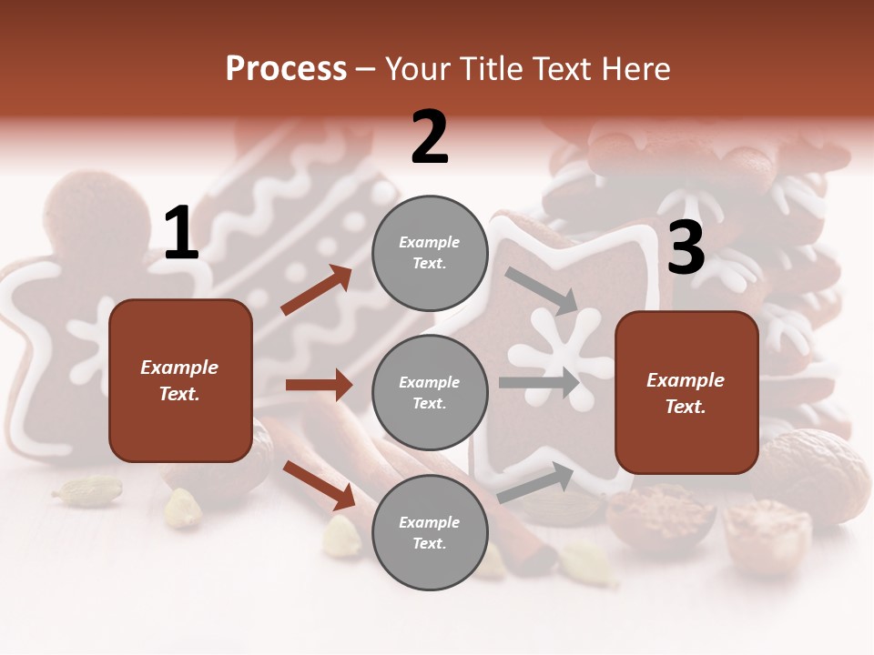 Traditional Christmas Decoration Cinnamon Stick PowerPoint Template