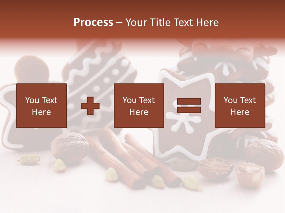 Traditional Christmas Decoration Cinnamon Stick PowerPoint Template