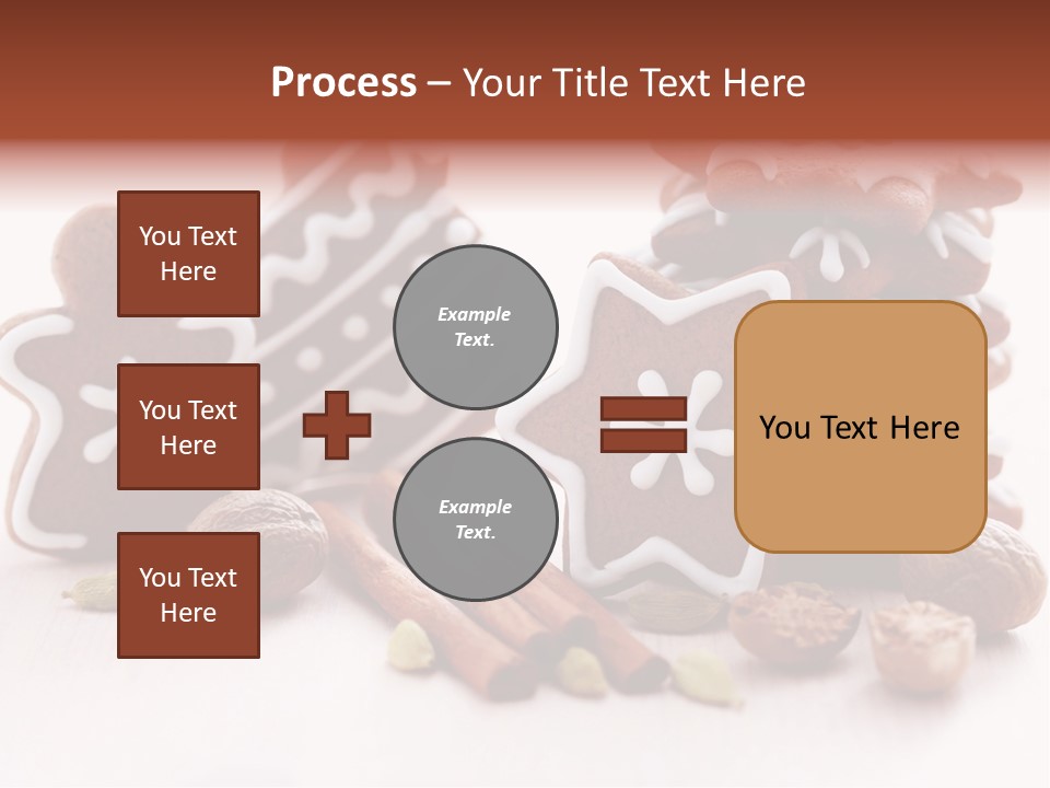 Traditional Christmas Decoration Cinnamon Stick PowerPoint Template