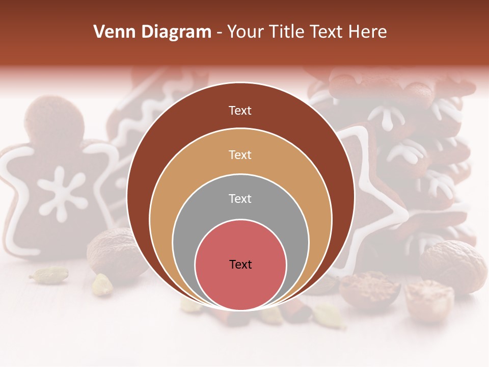 Traditional Christmas Decoration Cinnamon Stick PowerPoint Template