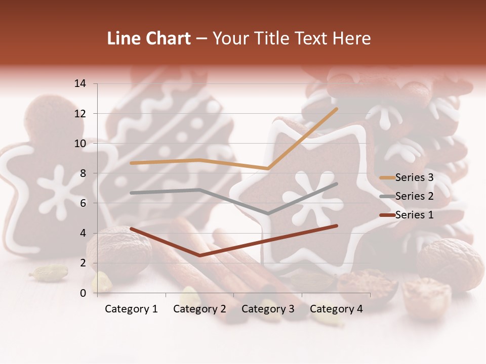 Traditional Christmas Decoration Cinnamon Stick PowerPoint Template