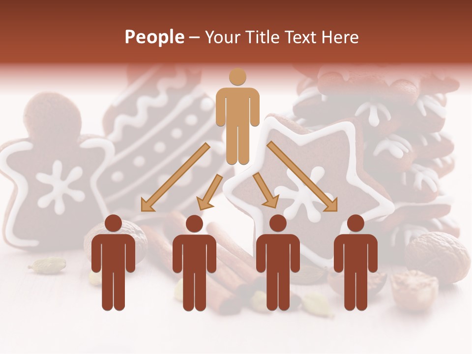 Traditional Christmas Decoration Cinnamon Stick PowerPoint Template