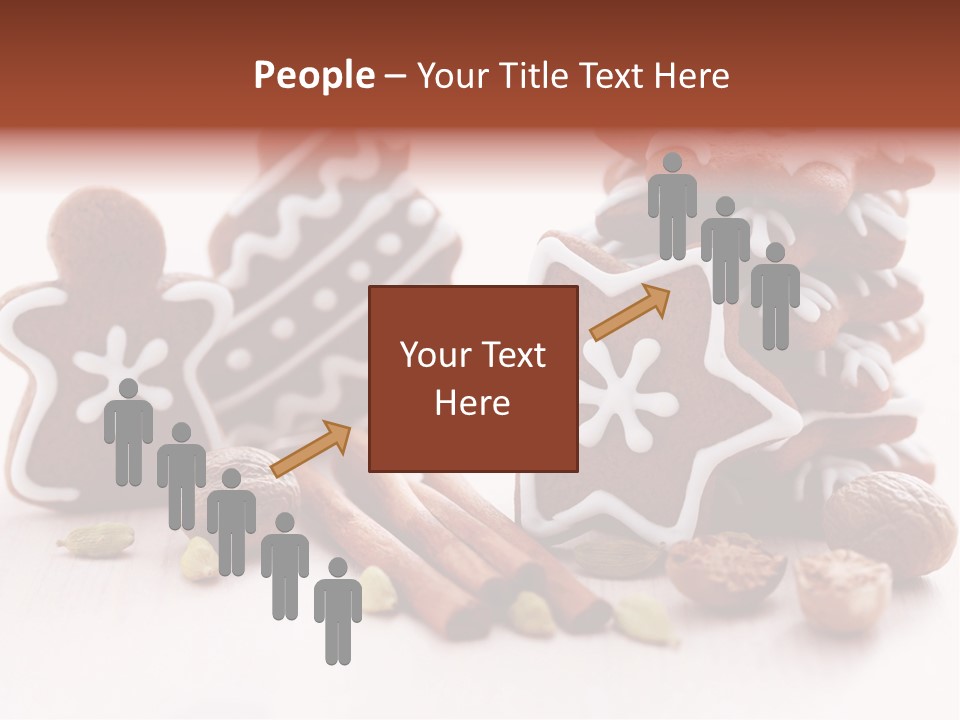 Traditional Christmas Decoration Cinnamon Stick PowerPoint Template