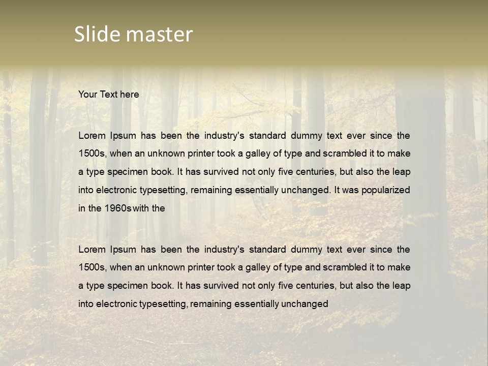 Scenic Romantic Pathway PowerPoint Template