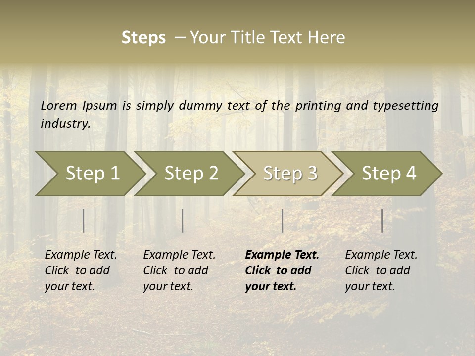 Scenic Romantic Pathway PowerPoint Template