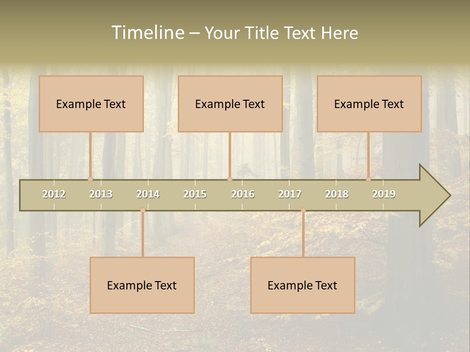Scenic Romantic Pathway PowerPoint Template