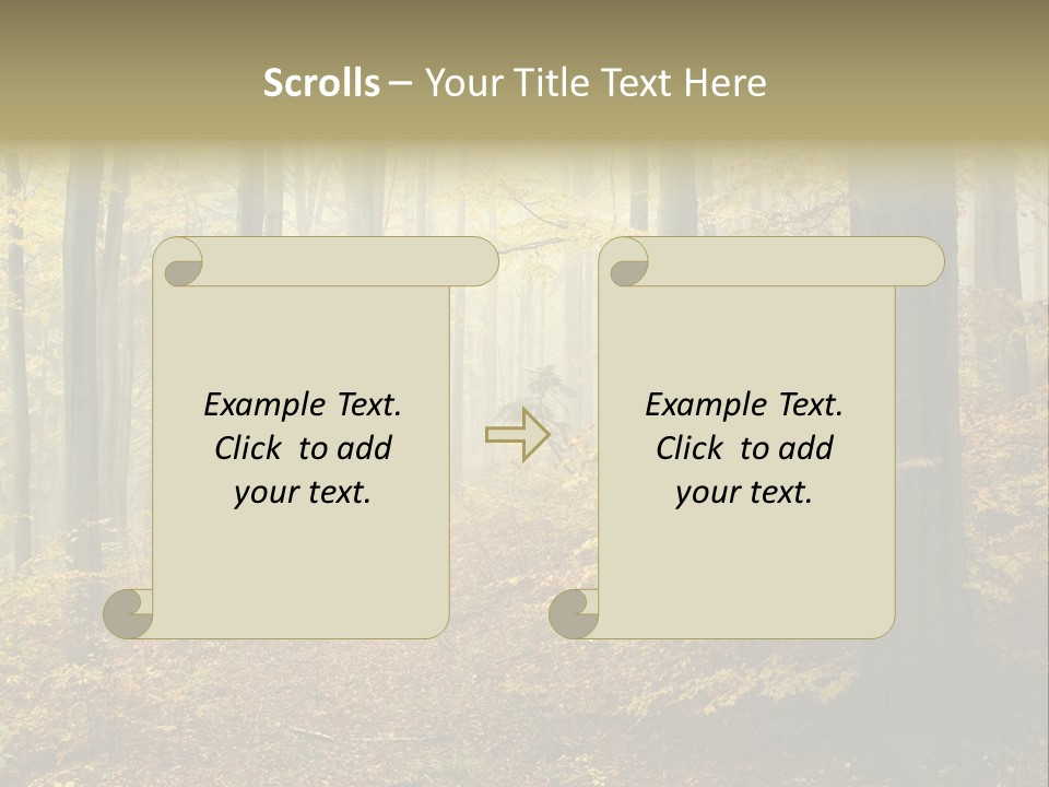 Scenic Romantic Pathway PowerPoint Template