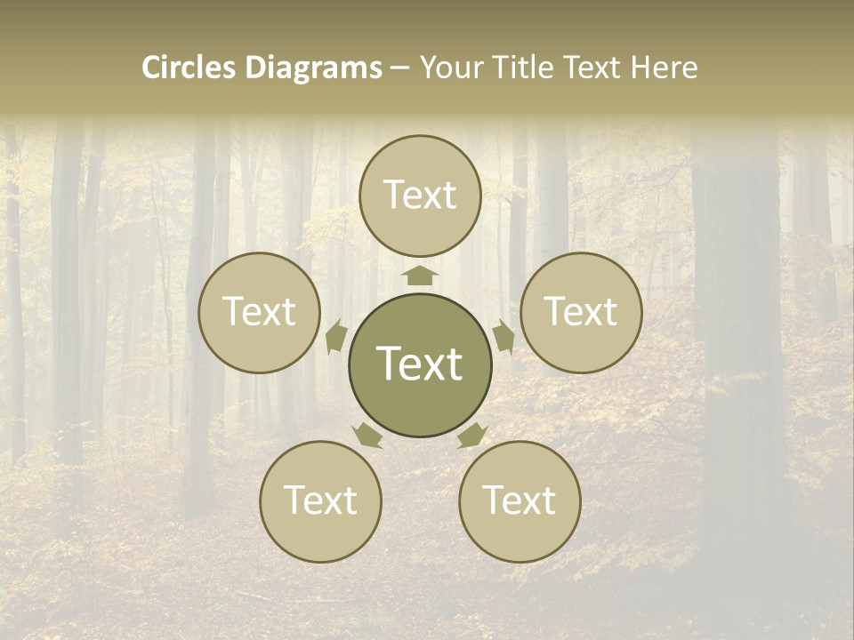 Scenic Romantic Pathway PowerPoint Template